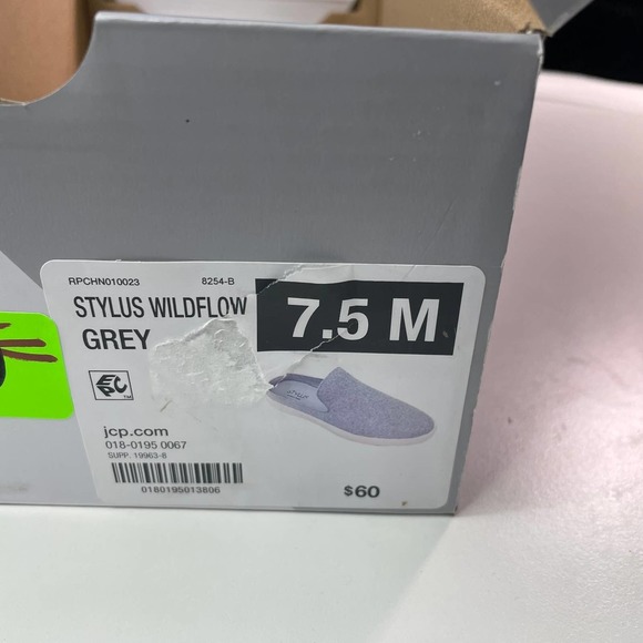 STYLUS Wildflower Slip-on Slide Gray Size 7.5 NIB - Picture 7 of 9